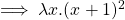 \implies \lambda x.(x+1)^2